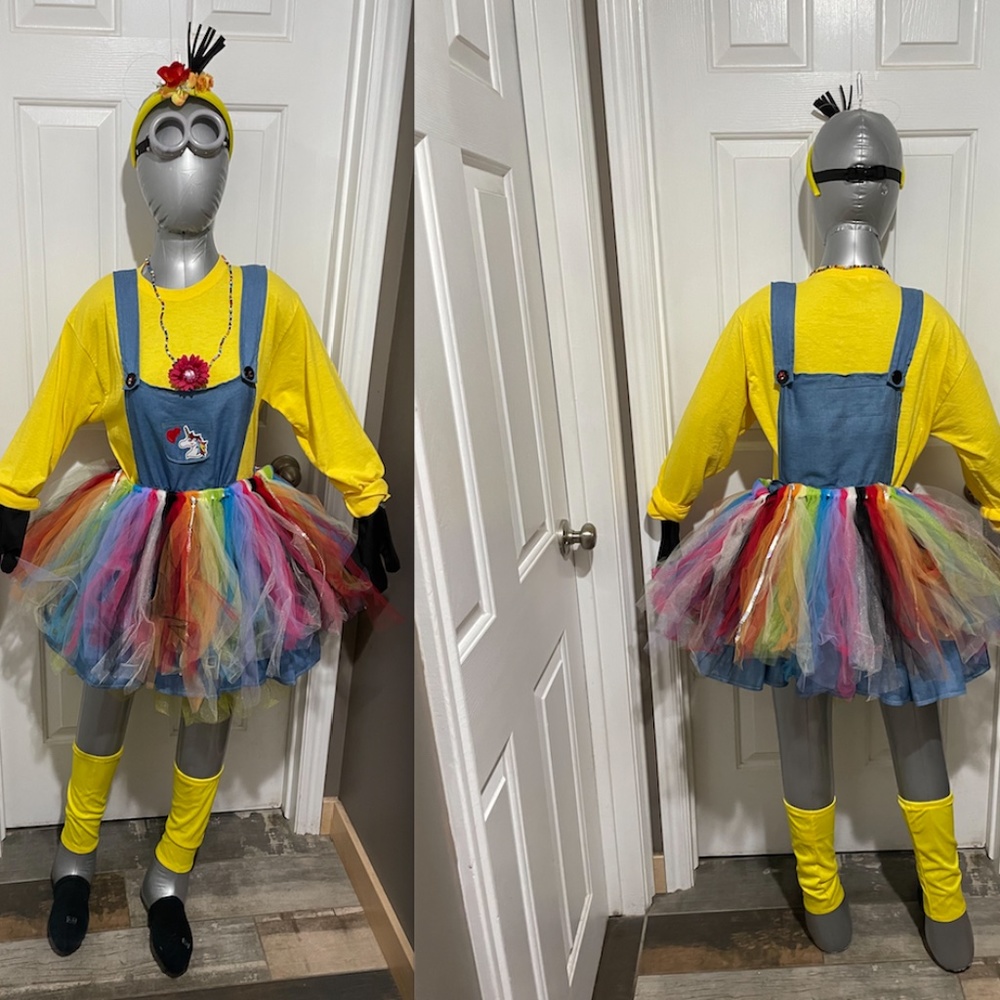 Unicorn Minion Girl Cartoon Costume Gem